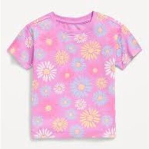 Old Navy Floral Daisy Pink Kids T-Shirt size 4T